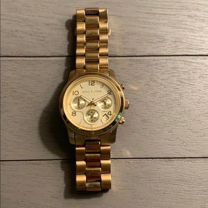 Michael Kors gold stainless steel watch